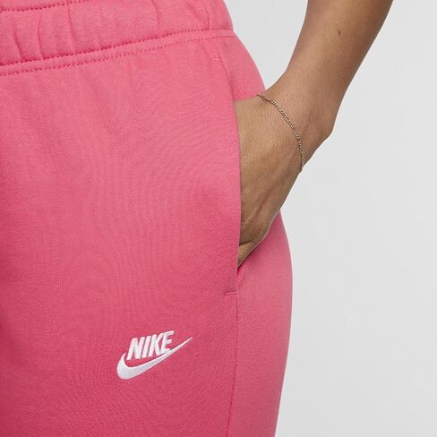 Nike Sportswear Club Fleece Women's Mid-Rise Joggers (DQ5191-629, Aster Pink/White) in Saudi Arabia