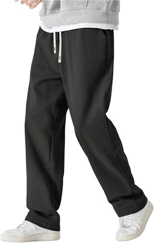 Men's Cross Graphic Flare Sweatpants Goth Drawstring Stacked Jogger Pants Streetwear in Saudi Arabia