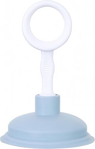 Kitchen Sink Plunger for Bathroom Drains, Compact Sink Clog Remover with Suction Cup - Blue in Saudi Arabia