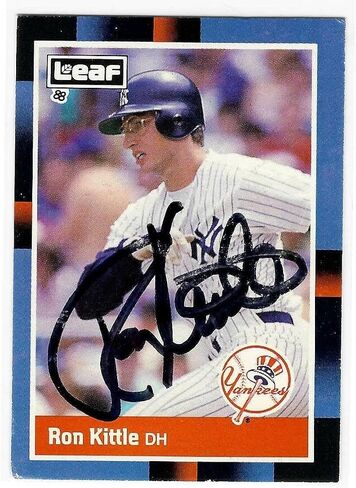 وقع رون كيتل 1988 بطاقة أوراق #251 نيويورك يانكيز - MLB بطاقات البيسبول موقعة in Saudi Arabia