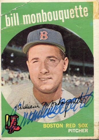 Bill Monbouquette Autographed 1959 Topps Card - Baseball Slabbed Autographed Cards in Saudi Arabia