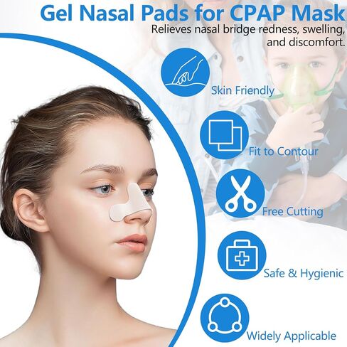 6 Pack Gel Nasal Pads for CPAP Mask, Comfortable Nose Pads for CPAP, Accessories for CPAP Machine in Saudi Arabia