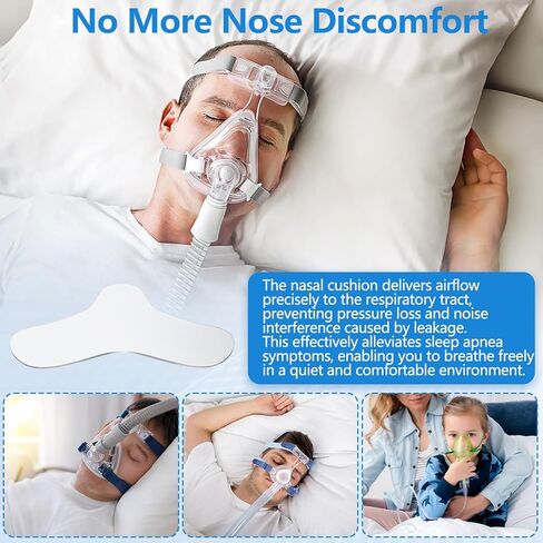 6 Pack Gel Nasal Pads for CPAP Mask, Comfortable Nose Pads for CPAP, Accessories for CPAP Machine in Saudi Arabia