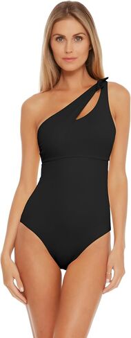 BECCA Women's Color Code Asymetrical One Piece Swimsuit, Adjustable, Bathing Suits in Saudi Arabia