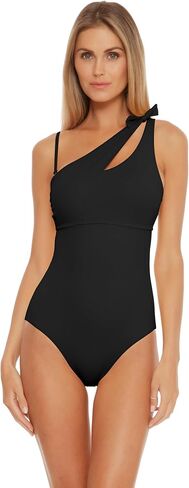 BECCA Women's Color Code Asymetrical One Piece Swimsuit, Adjustable, Bathing Suits in Saudi Arabia