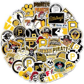 PGH Pittsburgh Baseball Sport ملصقات للبنين الفتيات المراهقات البالغين ، ملصقات فينيل مقاومة للماء لأبواب محمول قوارير الهاتف الزجاجة الزجاجة كوب دراجة للكأس. in Saudi Arabia