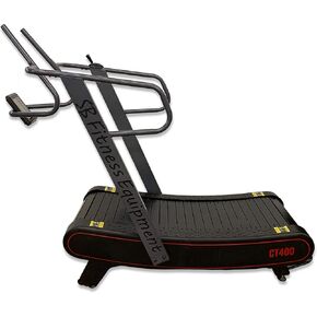 CT400 Self Generated Curved Commercial Exercise Workout Treadmill with 3 Resistance Levels and Front Digital Display in Saudi Arabia