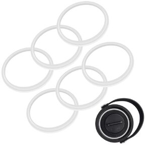 Joshey Gasket Replacement for Hydro Flask Wide Mouth Lid Cap - 6 Pack Rubber Seal O-Ring | Leak-Proof Gasket Seal Replacement Parts in Saudi Arabia
