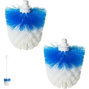 Toilet Brush Refills for OXO Toilet Brush Only, 2 Pack Toilet Brush Replacement Head, Blue & White, Nylon & Plastic Material Bristles in Saudi Arabia