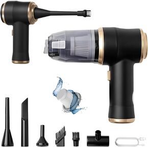 ThomasWorth Handheld Vacuum Cleaner for Car with Strong 15000Pa Suction, 3-in-1 Mini Car Vacuum Cordless Rechargeable with 120W Motor Air Duster and Pump for Deep Cleaning Anywhere in Saudi Arabia