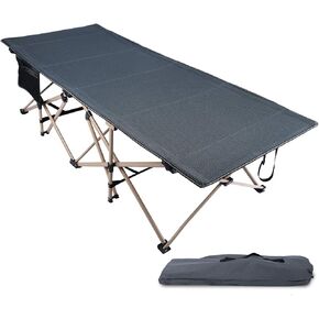 REDCAMP 2 Person Extra Wide Camping Cots for Adults 500lbs | 59"W Oversized Heavy Duty Sleeping Cots, XXXL Cots Portable for Indoor Office Outdoor, Grey in Saudi Arabia