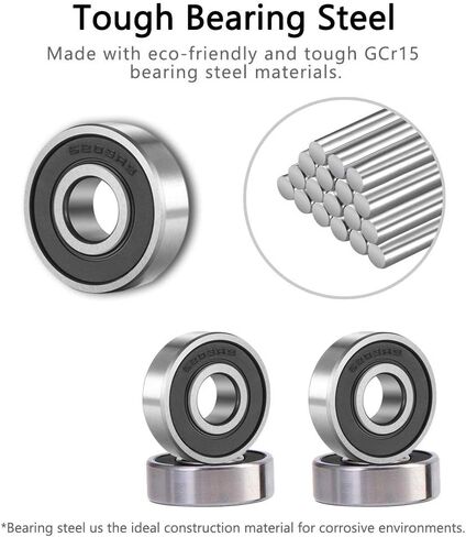 6203-2RS 6203-2RLD Deep Groove Ball Bearing 17x40x12mm Replacement Part 6203-2RS C3 (2/Pack) in Saudi Arabia