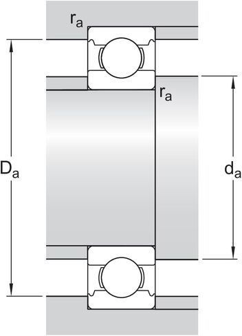 SKF 6314 Radial Bearing, Single Row, Deep Groove Design, ABEC 1 Precision, Open, Normal Clearance, Standard Cage, 70mm Bore, 150mm OD, 35mm Width in Saudi Arabia