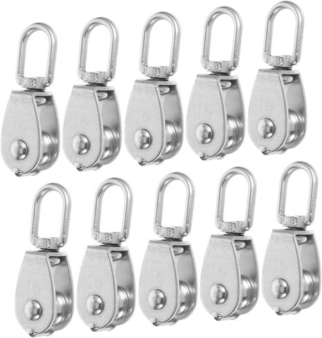 10pcs Stainless Steel Pulley Heavy-Duty Wire Rope Pulleys Bearings for Efficient Lifting Traction and Suspension Greenhouse Projects in Saudi Arabia