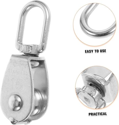 10pcs Stainless Steel Pulley Heavy-Duty Wire Rope Pulleys Bearings for Efficient Lifting Traction and Suspension Greenhouse Projects in Saudi Arabia