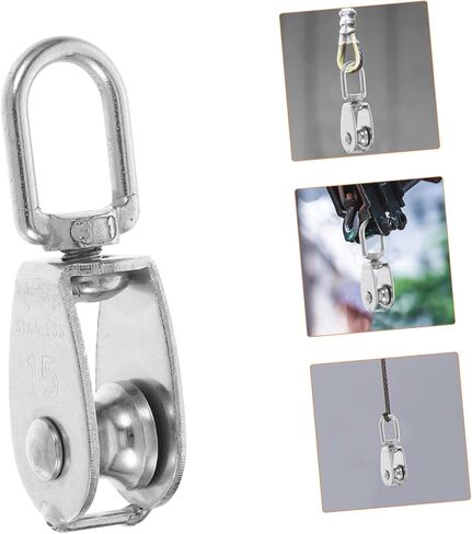 10pcs Stainless Steel Pulley Heavy-Duty Wire Rope Pulleys Bearings for Efficient Lifting Traction and Suspension Greenhouse Projects in Saudi Arabia