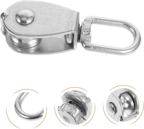10pcs Stainless Steel Pulley Heavy-Duty Wire Rope Pulleys Bearings for Efficient Lifting Traction and Suspension Greenhouse Projects in Saudi Arabia