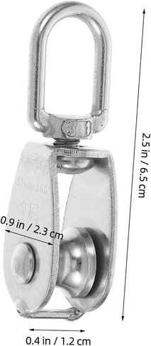 PRETYZOOM Single Crane Pulley 10 Pack Stainless Steel Lifting Pulley Wheel Ceiling Mount for Heavy Duty Use in Saudi Arabia