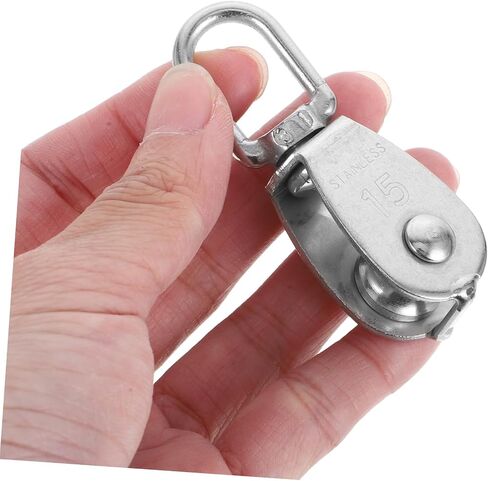 PRETYZOOM Single Crane Pulley 10 Pack Stainless Steel Lifting Pulley Wheel Ceiling Mount for Heavy Duty Use in Saudi Arabia