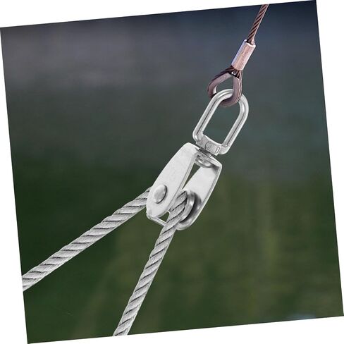 PRETYZOOM Single Crane Pulley 10 Pack Stainless Steel Lifting Pulley Wheel Ceiling Mount for Heavy Duty Use in Saudi Arabia