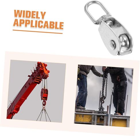 PRETYZOOM Single Crane Pulley 10 Pack Stainless Steel Lifting Pulley Wheel Ceiling Mount for Heavy Duty Use in Saudi Arabia