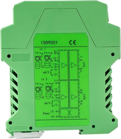 Signal Isolator 1 in 1 Out 4-20mA 0-10V to 0-10V 4-20mA Signal Converter 0-10mA 0-20mA 0-5V Signal Isolation Transmitter 1PCS(Input 4-20MA_Output 4-20MA_DC24V) in Saudi Arabia