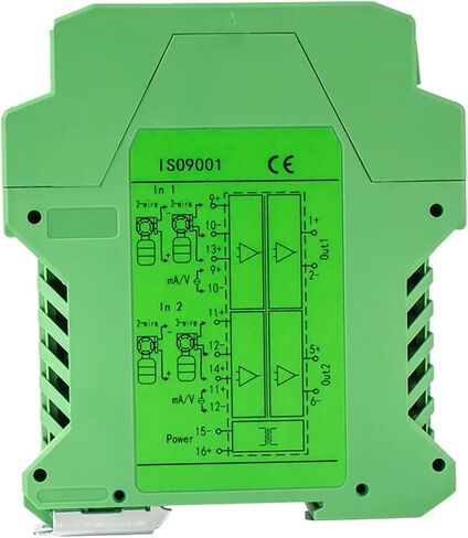 Signal Isolator 1 in 1 Out 4-20mA 0-10V to 0-10V 4-20mA Signal Converter 0-10mA 0-20mA 0-5V Signal Isolation Transmitter 1PCS(Input 4-20MA_Output 4-20MA_DC24V) in Saudi Arabia