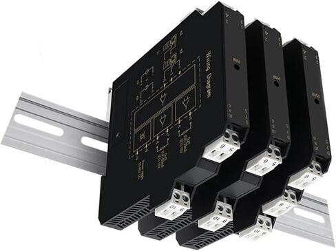 Signal Isolation Transmitter Distribution Current Voltage Multi Output 4-20MA 0-5V 0-10V with Power Supply(1 in 2 Out,0-20MA_0-20MA-01_DC) in Saudi Arabia