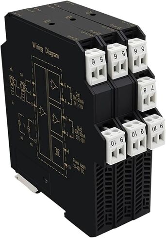 Signal Isolation Transmitter Distribution Current Voltage Multi Output 4-20MA 0-5V 0-10V with Power Supply(1 in 2 Out,0-20MA_0-20MA-01_DC) in Saudi Arabia
