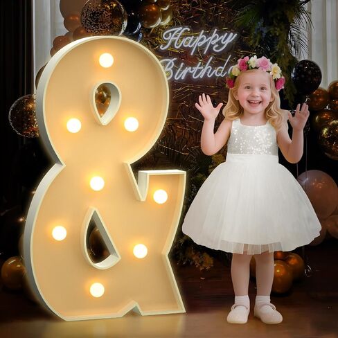 Mixifox Marquee Numbers 3 Feet Tall, Light up Numbers 1 Birthday Decoration | Numbers With Light, Large 1st Anniversary Party Decor, Big Signs, Assembly Required, Foam Board 19 Pcs Accessory Set in Saudi Arabia