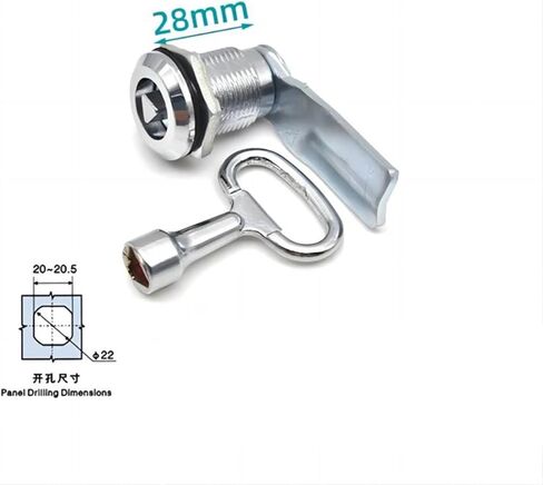 1 Set with Key Zinc Alloy Factory Direct Ms705-28 Quarter Turn Cam Lock(Height 0mm-Zinc) in Saudi Arabia