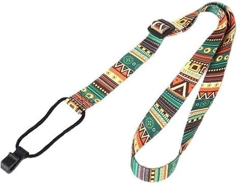 Colorful Ukulele Strap Adjustable Bohemian Style Printing Ribbon Clip-on Guitar Belt Instrument Guitar Sling Accessories Ukulele Accessories,Straps and Strap Locks in Saudi Arabia