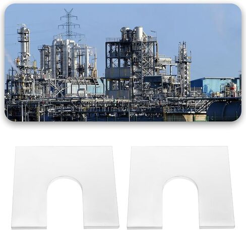 eMagTech 10Pcs Aluminium Packers Horseshoe U Shims Metal Spacers 50mm X 50mm with 17mm Slots Fender Alignment U Shim Flat Plate Square Washer, 1mm Thickness in Saudi Arabia