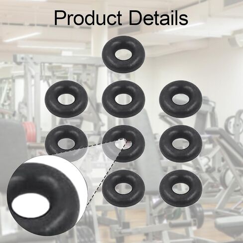 YIJU 10 Pieces Rubber O Rings for 5mm/6mm Cable Gym Machine Accessories Fittings Replacement Black 12mm Od Metric Sealing Gasket in Saudi Arabia