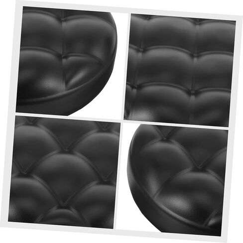 PRETYZOOM Round Bar Stool Replacement Seat PU Padded Stool Surface Anti-Slip Accessory for Kitchen and Dining Easy Installation 1-Piece Set in Saudi Arabia