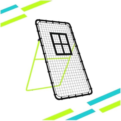 7x4 Ft Volleyball Rebounder Net; 6-Angle Adjustable Volleyball Training Aid and Video for Solo Practice; Durable Equipment for Bumping, Spiking, Lacrosse, Soccer, Tennis in Saudi Arabia