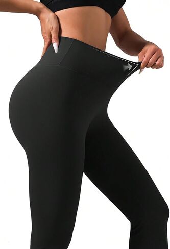 Butt Lifting Flare Leggings for Women Tummy Control Wide Leg Flared Yoga Pants in Saudi Arabia