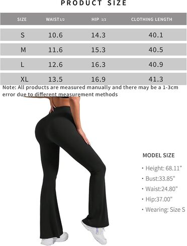 Butt Lifting Flare Leggings for Women Tummy Control Wide Leg Flared Yoga Pants in Saudi Arabia