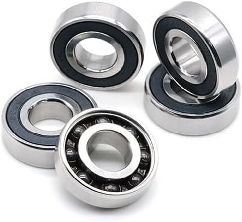 1PCS S6001 2RS ABEC-9 الفولاذ المقاوم للصدأ هجينة السيراميك محمل 12x28x8 ملم الدراجات أسفل الأقواس والقطع الغيار in Saudi Arabia