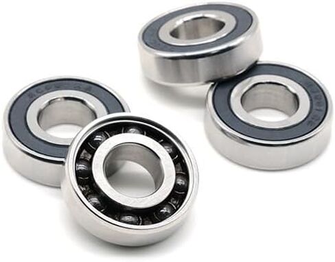 1PCS S6001 2RS ABEC-9 الفولاذ المقاوم للصدأ هجينة السيراميك محمل 12x28x8 ملم الدراجات أسفل الأقواس والقطع الغيار in Saudi Arabia