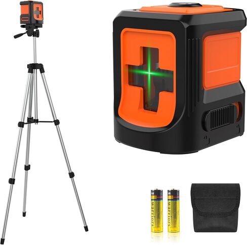 مستوى الليزر مع ترايبود ، LP Leipor Green Cross Line Tool Lazer Leveler Tool for Picture Hanging Construction Floor Tile Wall Renovation ، مشروع داخلي ، بطارية مشمولة in Kuwait