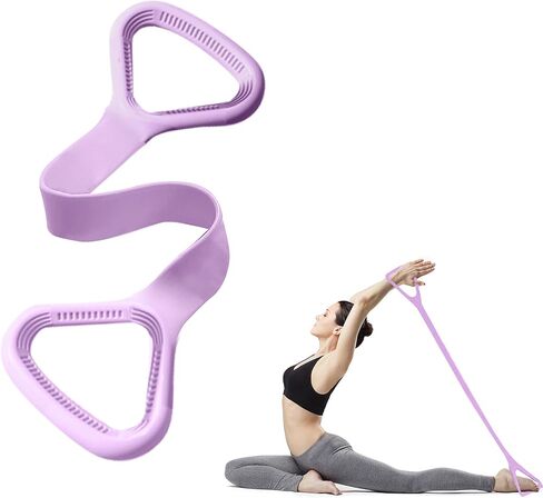 Resistance Bands, Figure 8 Fitness Resistance Bands with Handles, arm Bands for Workout in Kuwait