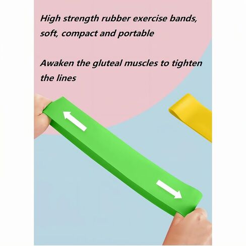 Resistance Loop Exercise Bands Set with Guide and Carry Bag - Durable, 5 Sets of Multi-Level Strength Bands for Fitness, Stretching, and Strength Workouts in Saudi Arabia