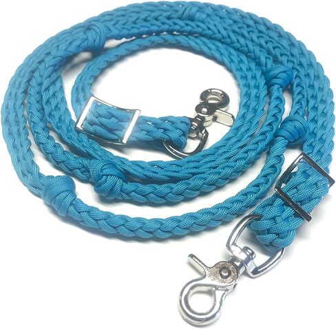 knotted barrel reins with grip knots you choose the color and length great for barrel racing or trail riding in Saudi Arabia