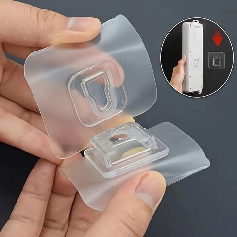 20pcs Ultra Strong Adhesive Transparent Wall Hooks with Easy Install Suction Cups for Kitchen & Bathroom Storage, Heavy Duty Hanging Solution for Towels, Bags, and More in Saudi Arabia