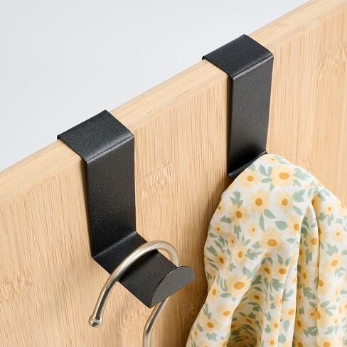 2 Pack Over The Door Hooks Stainless Steel Bathroom Cabinet Door Hook Home Kitchen Accessories Storage Tool in Saudi Arabia