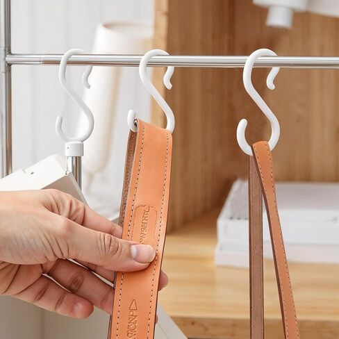 24pcs السنانير البلاستيكية الهادئة للتعليق ، خطافات ABS متعددة الأغراض للخزانة ، قضيب الدش ، النبات ، وعاء وقهوة ، قهوة ، سهلة تويست وخالية من الصدأ الأضواء في الهواء الطلق-أبيض (2.4 × 1.22 بوصة) in Kuwait