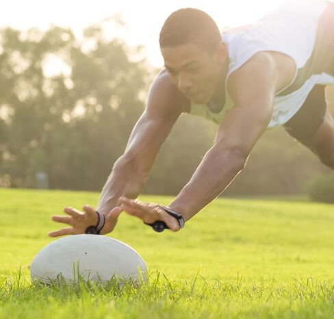 Soulchen 6 PCS Football Catching Band Band Football تلقي تدريبات تدريبية تدريبية للرجبي المعدات التي تصطاد حزام يدوي رمي الهدايا للرياضيين المبتدئين in Kuwait