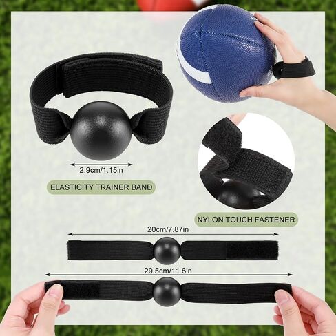 Soulchen 6 Pcs Football Catching Trainer Band Football Receiving Training Aid Rugby Training Practice Equipment Catching Hand Strap Throwing Accessories Gifts for Athletes Beginner in Kuwait