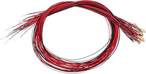 1206 LED Micro LED مسبقًا ، 25 PCS 2.8-3.3V مصغرة مسبقًا من الجهاز المصنوع من الضوء الثنائيات المنبعث من البناء لبناء النماذج ، DIY ، مشاريع علمية ، 9.8 "الطول ، الوردي in Saudi Arabia